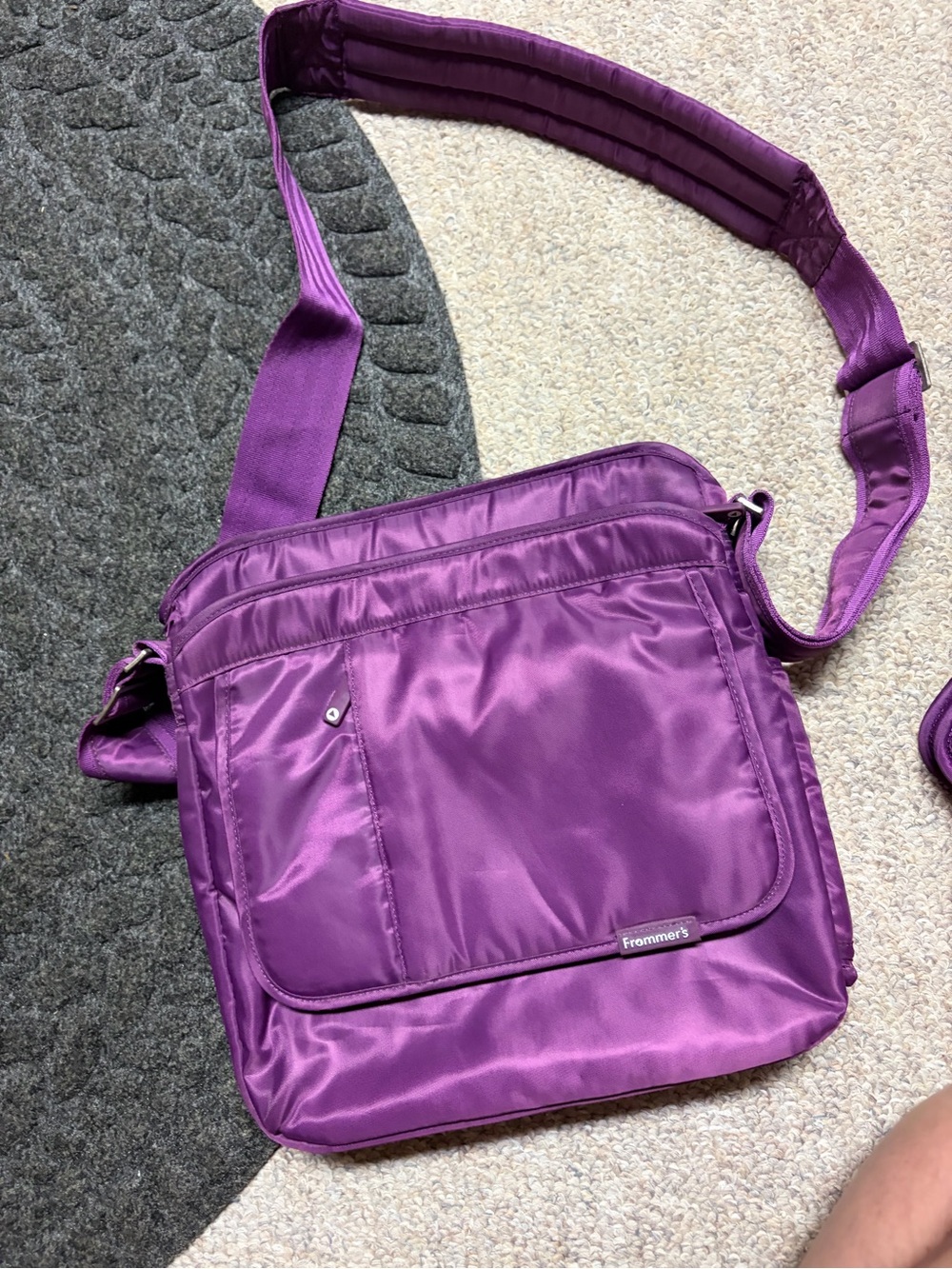 lug Purple Nylon Crossbody Bag - Picture 3 of 3